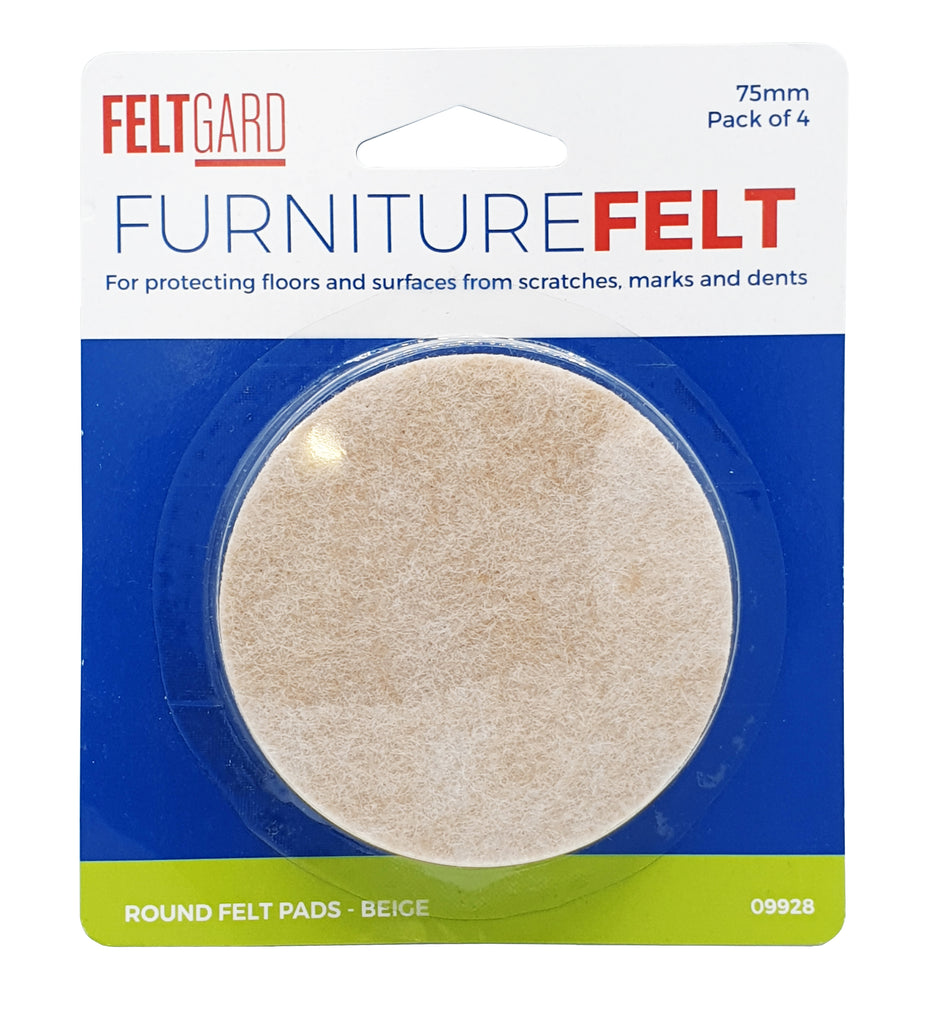 Felt Gard Pads  -  Round 75mm (3") PK4