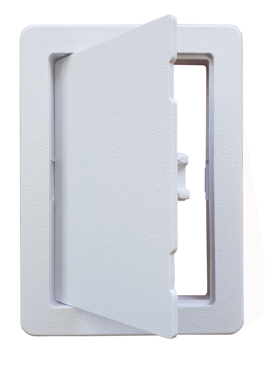 Access Panel  -  White Plastic 100 x 150 mm