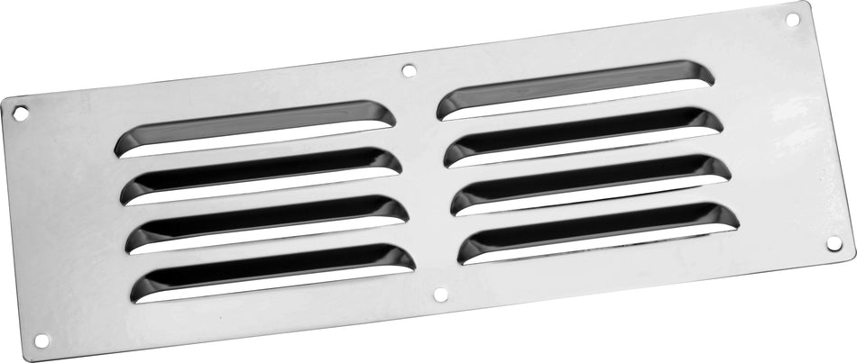 Vent  -  Louvred Stainless Steel 9x3" Chrome