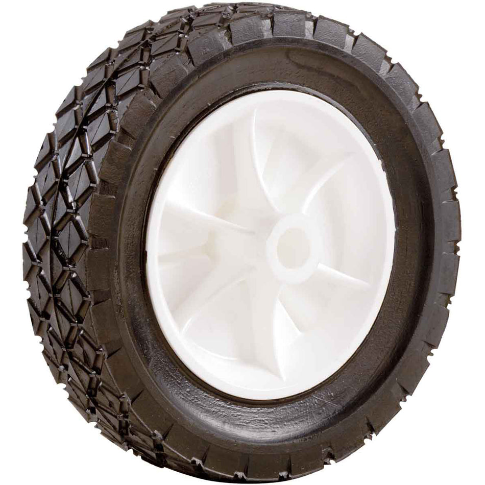 Wheel-Punct/Proof Tyre on White Plastic Hub 150mm