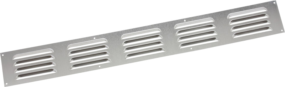 Door Vent  -  Louvred Aluminium 610x76mm Self Colour