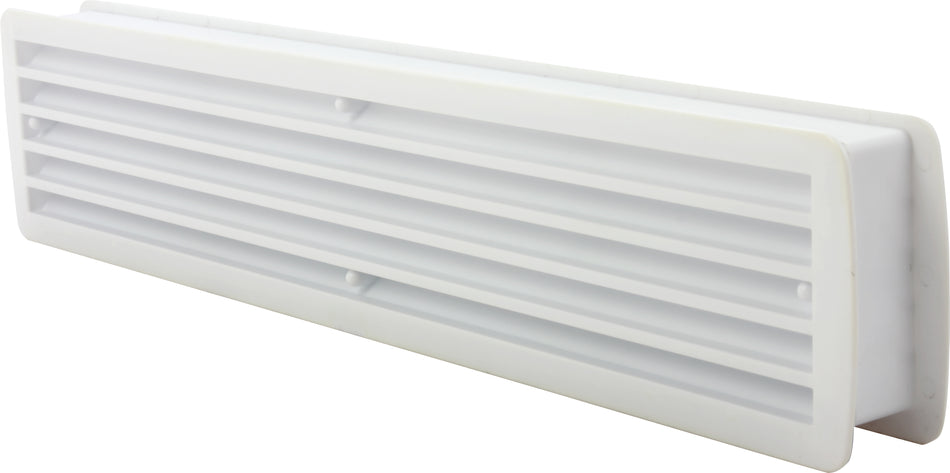 Door Vent  -  Louvred Plastic 450 x 98mm White