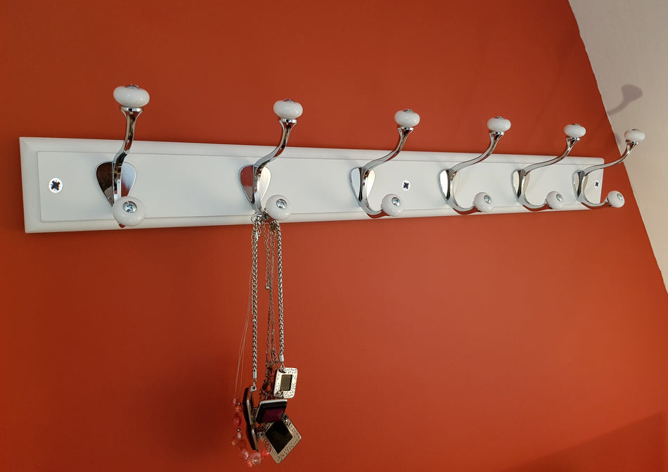 Keypak Coatrack -6 Ceram. Tip H&C on White