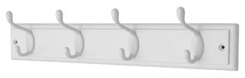 Keypak Coatrack 4 H&C Hooks White on White FSC100%