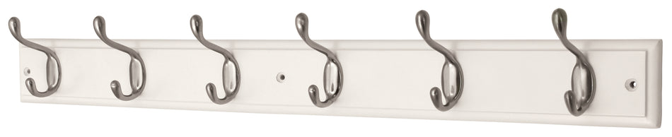 Keypak Coatrack -6 HD H&C S/Nick on White FSC100%