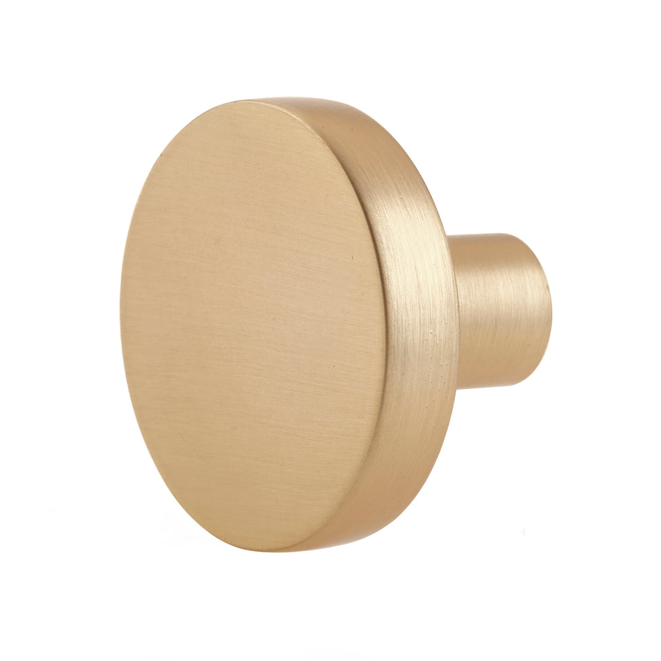 Knob  -  Classic 30mm Brushed Brass PK2