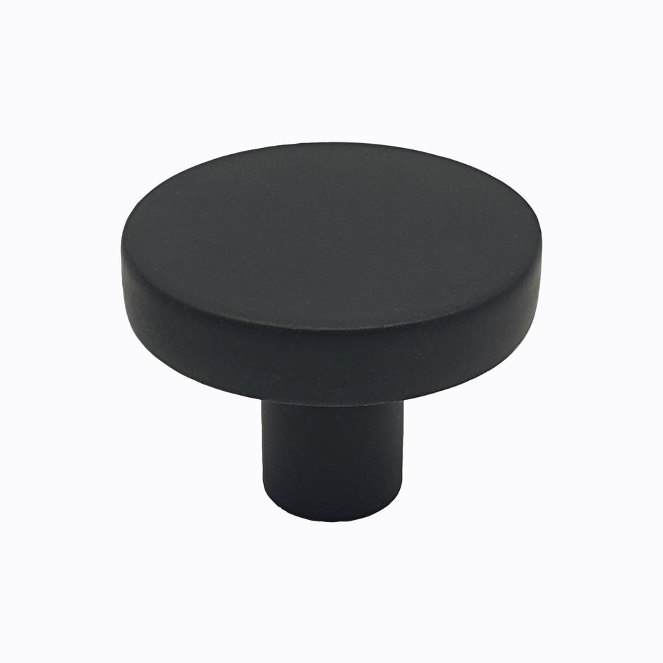 Knob  -  Classic 30mm Matt Black PK2