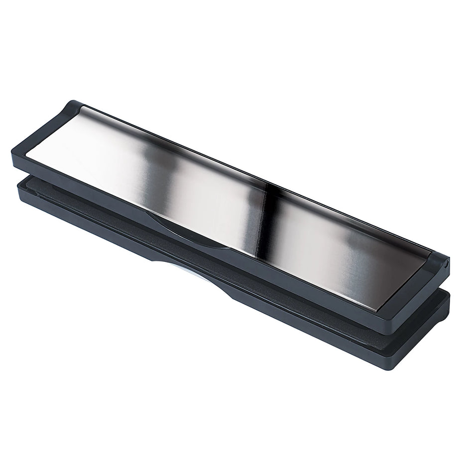 Letterplate  -  Postport 20-39mm 12" Black/Chrome