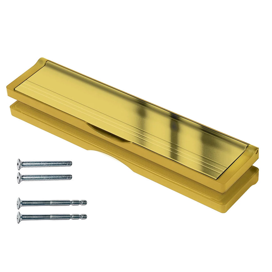 Letterplate  -  Postport 40-80mm 12" Gold/P Gold